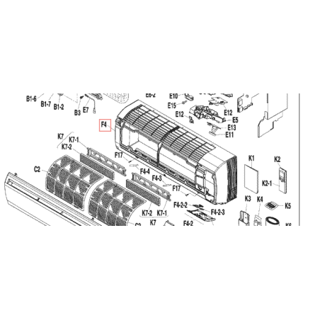 CAPOT COMPLET  1P209819 2 DAIKIN Ref: 1840340