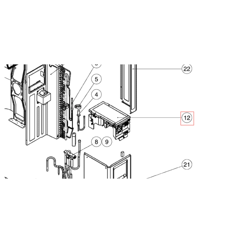 BOITIER DE CONTRÔLE R50049045767 DAIKIN Ref: 4019354