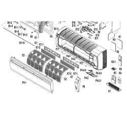 façade pièces détachées daikin FTXS20J2V1B FTXS25J2V1B FTXS35J2V1B FTXS42J2V1B FTXS50J2V1B 2