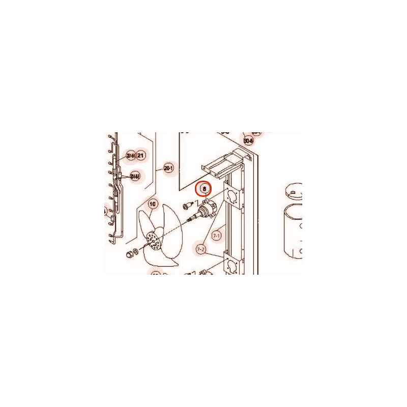 MOTEUR HAUT  DE VENTILATION HITACHI RÉF:E06259