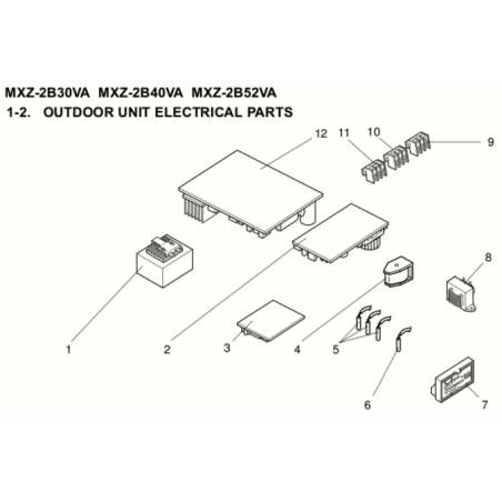 PLATINE DISPLAY PC BOARD MITSUBISHI ELECTRIC Réf: E22A47329