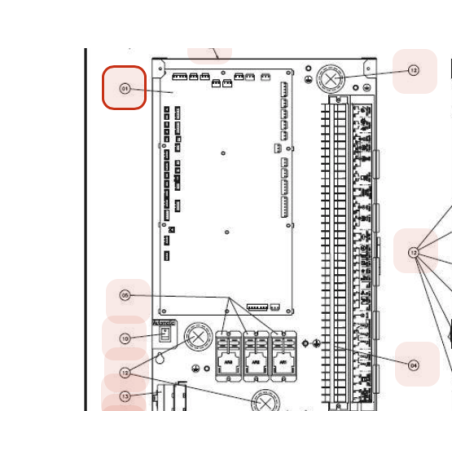 PLATINE ASSY PCB HITACHI Réf:E07070