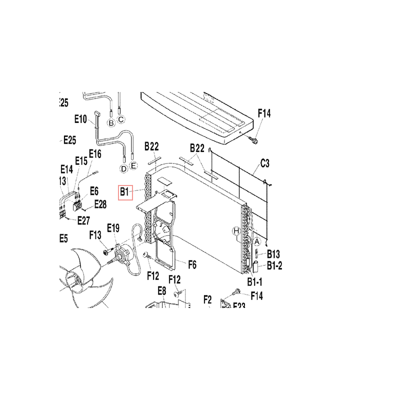 ENSEMBLE CONDENSEUR  3F011667 7 DAIKIN Ref: 1839162