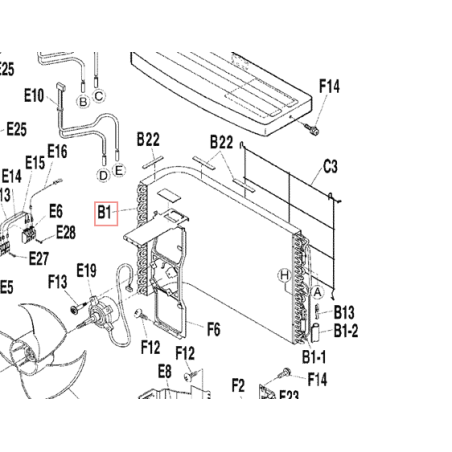 ENSEMBLE CONDENSEUR  3F011667 7 DAIKIN Ref: 1839162