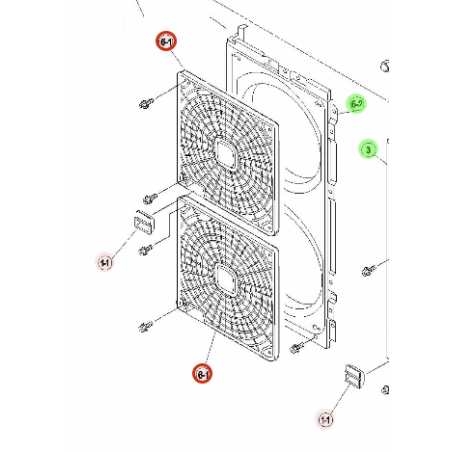 GRILLE DE VENTILATION HITACHI Réf: E02876