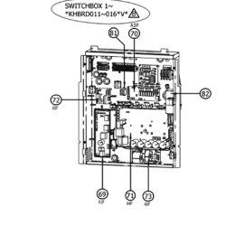 H_PLATINE  4PW72062 2 G DAIKIN Ref: 5021155 2