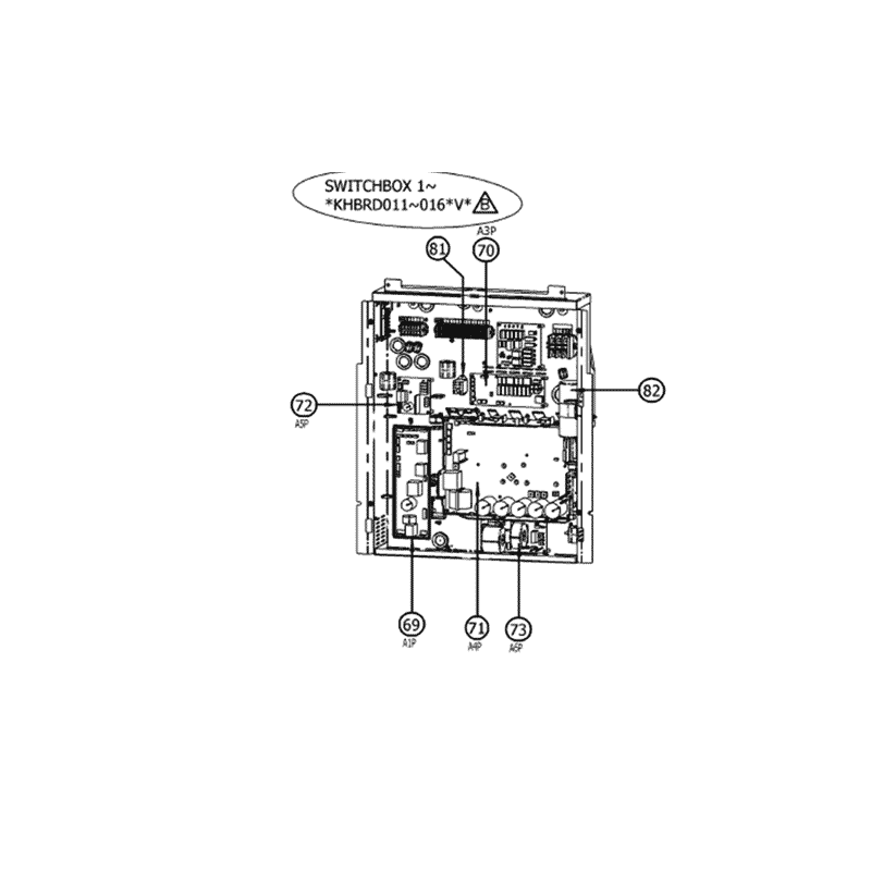 H_PLATINE  4PW72062 2 G DAIKIN Ref: 5021155