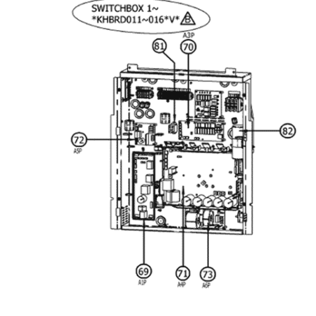 H_PLATINE  4PW72062 2 G DAIKIN Ref: 5021155