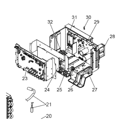 PLATINE DE CONTROLE MITSUBISHI Réf: R01H77310