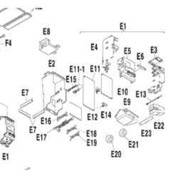 PLATINE  2P078917 1  EC0232 DAIKIN Ref: 1351477