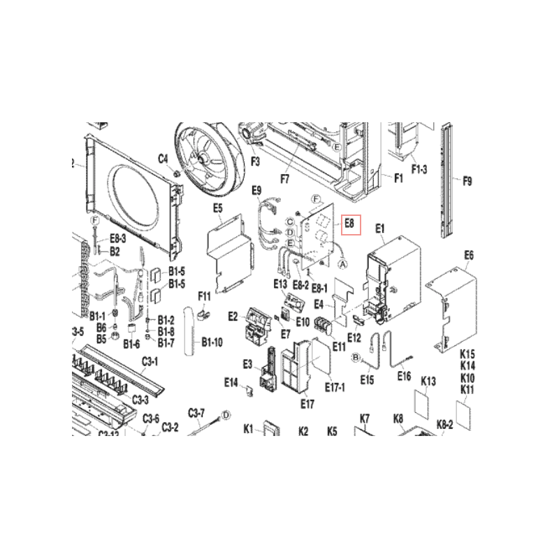 PLATINE 2F009966 2 DAIKIN Ref: 1768619