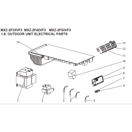 PLATINE INVERTER MITSUBISHI Réf: E2295K451