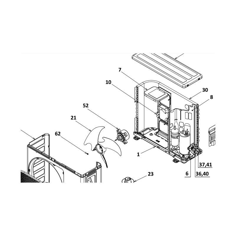 MOTEUR DE VENTILATION TOSHIBA Réf :43T21460
