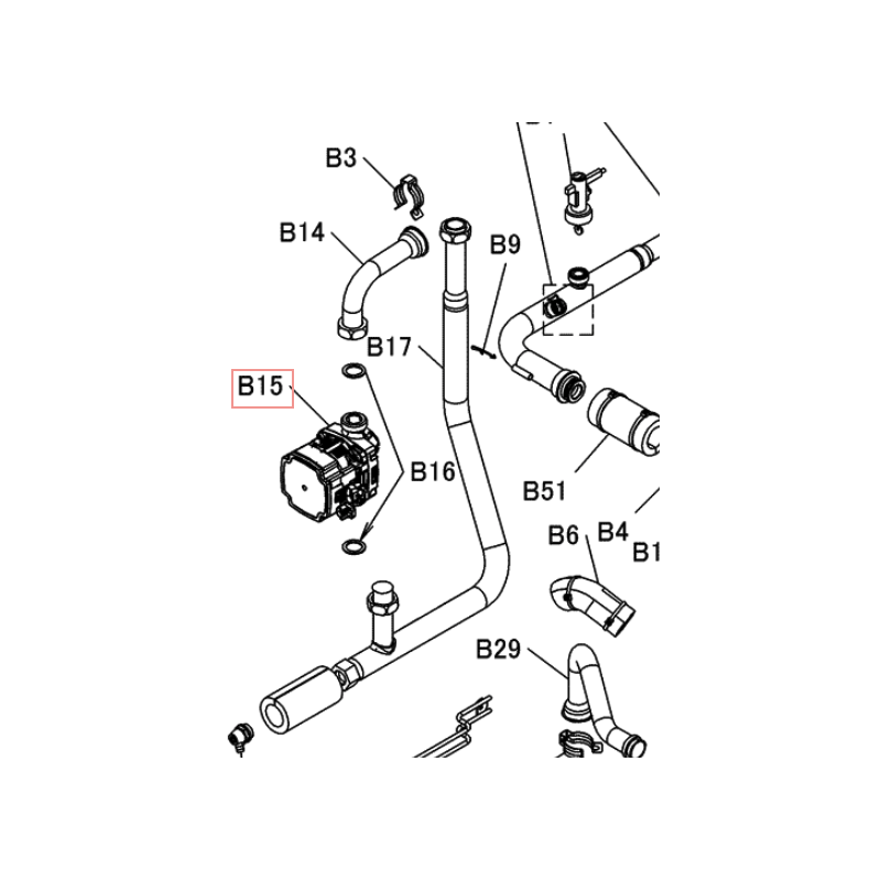 CIRCULATEUR POUR POMPE A CHALEUR  DAIKIN Réf:5041403