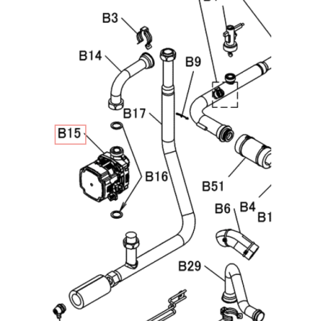 CIRCULATEUR POUR POMPE A CHALEUR  DAIKIN Réf:5041403