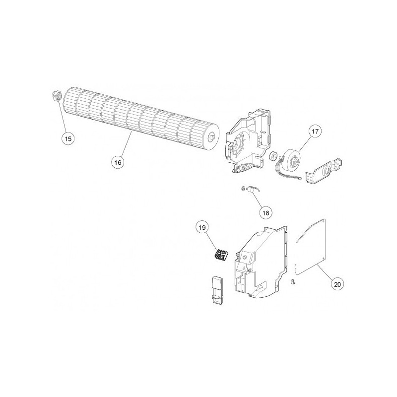 Moteur ventilation ASYA07LCC Atlantic