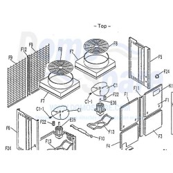 MOTEUR VENTILATEUR DAIKIN Réf:062487j