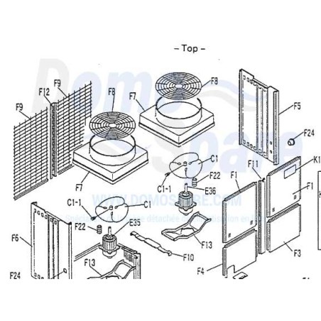 MOTEUR VENTILATEUR DAIKIN Réf:062487j