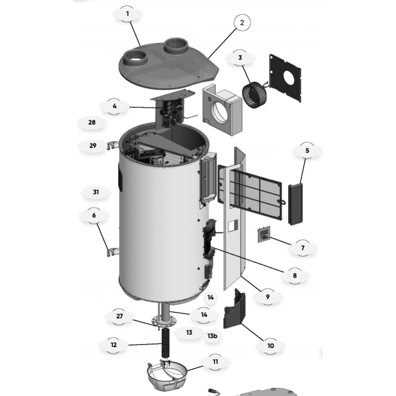 MOTEUR DE VENTILATION  AQUACOSY ATLANTIC Réf:023579