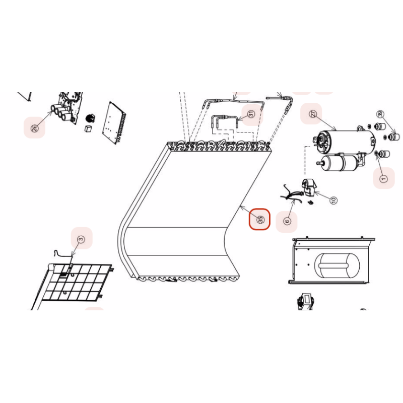 EVAPORATEUR   EXTERIEUR HITACHI Réf: PMRAM40NP2BS99
