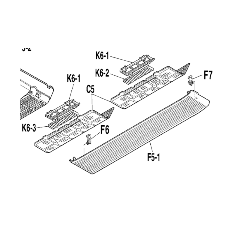 GRILLE DE FILTRE DAIKIN Réf: 1060726