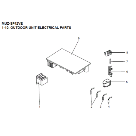 PLATINE PCB INVERTER MITSUBISHI Réf:E22T78451