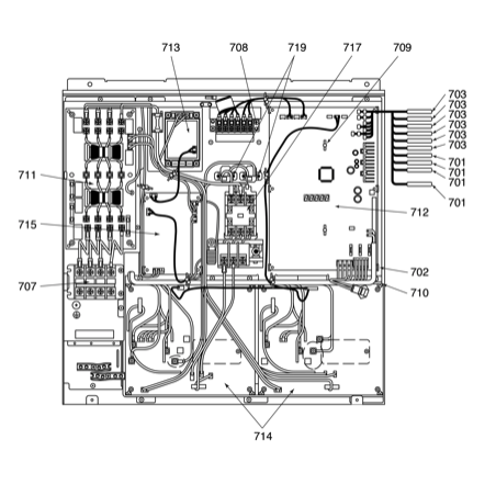 PLATINE DE CONTROLE TOSHIBA Réf : 4316V376