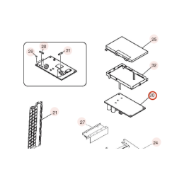 PLATINE MAIN HITACHI Réf : HWRAC18WEBA21