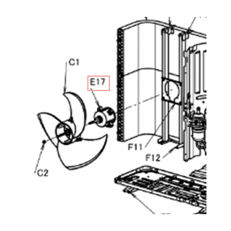 MOTEUR VENTIL 94W  2P459640 1A DAIKIN Ref: 5019168