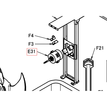 MOTEUR VENTILATION  DAIKIN Ref: 5024703