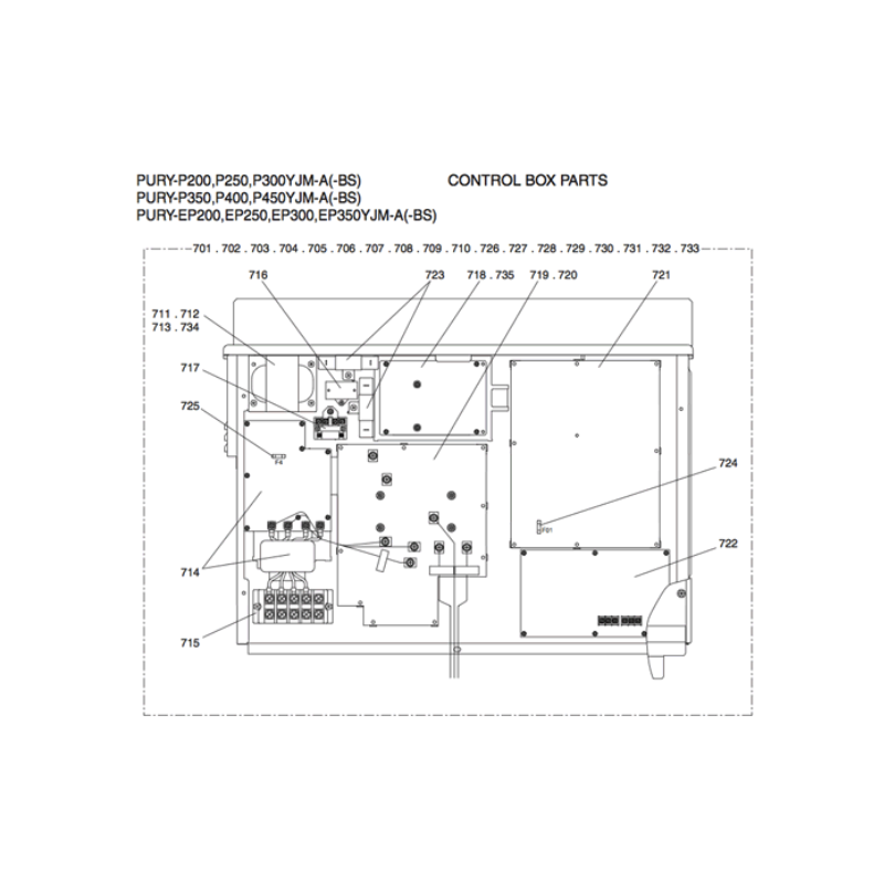 PLATINE FILTRE  MITSUBISHI Réf: R61015293