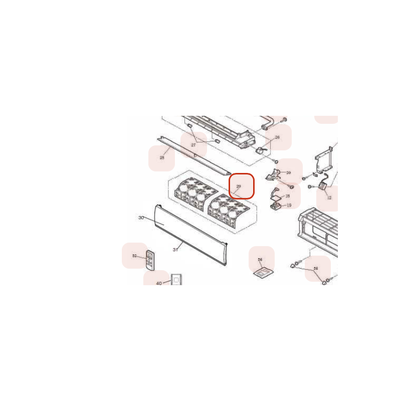 FILTRE A AIR HITACHI Réf:HWRASE10H3924