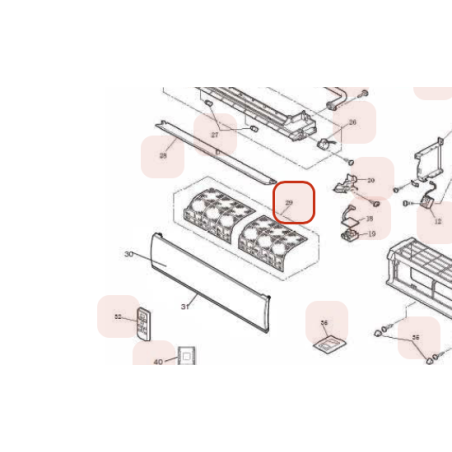 FILTRE A AIR HITACHI Réf:HWRASE10H3924