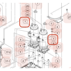 COMPRESSEUR AA50PDH-D2YE2 HITACHI Réf :COMP06950224