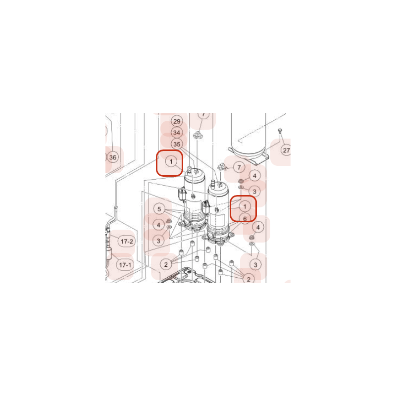 COMPRESSEUR AA50PDH-D2YE2 HITACHI Réf :COMP06950224