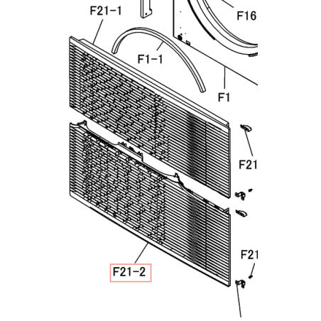GRILLE DE SOUFFLAGE BASSE 3P572520 1 DAIKIN Ref: 5024890