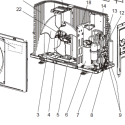 HELICE DE VENTILATION MITSUBISHI Réf :G2W001550 2