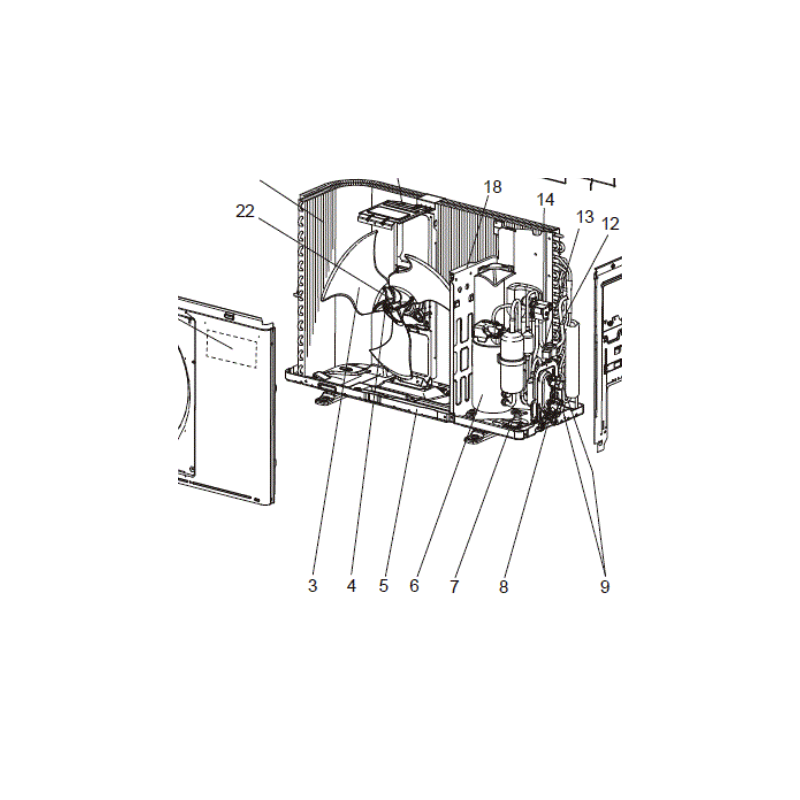 HELICE DE VENTILATION MITSUBISHI Réf :G2W001550