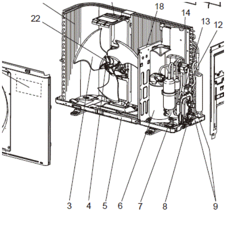 HELICE DE VENTILATION MITSUBISHI Réf :G2W001550