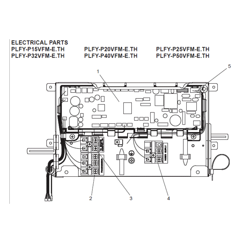 PLATINE DE CONTROLE  MITSUBISHI Réf: E27N17447