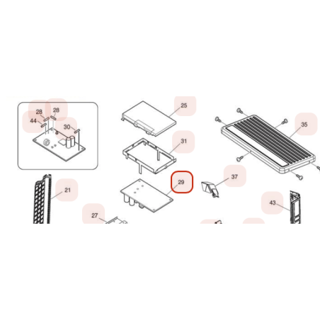 PLATINE DE REGULATION MAIN HITACHI Réf: HWRAC35WEFA02