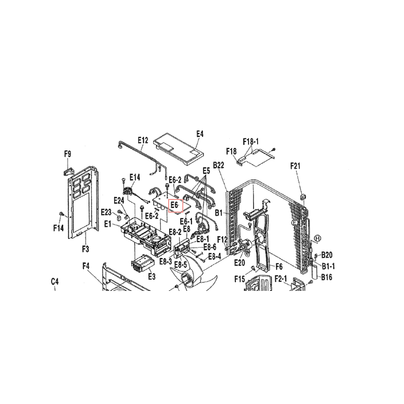 PLATINE  3F009939 8 DAIKIN Ref: 1770960