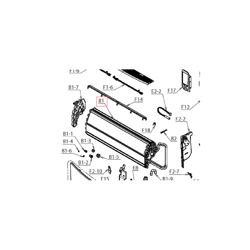 ENSEMBLE ECHANGEUR CHALEUR 2P384706 1 DAIKIN Ref: 5014058