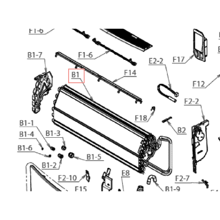 ENSEMBLE ECHANGEUR CHALEUR 2P384706 1 DAIKIN Ref: 5014058