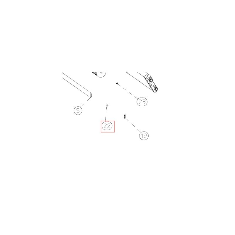 SWING FLAP PLASTIC RIGHT SUPPORT DAIKIN Ref: 5025083