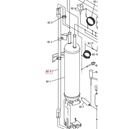 DOUBLE TUBE POUR ECHANGEUR 3P107752 3 DAIKIN Ref: 301211P
