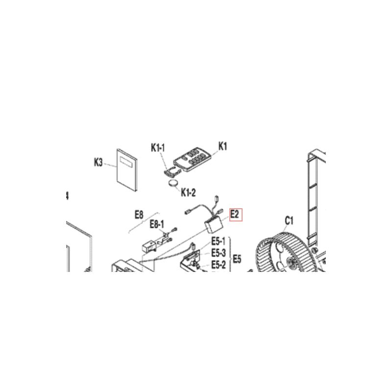PLATINE HAUTE TENSION 3P094573 1 MC704VM DAIKIN Ref: 1362718