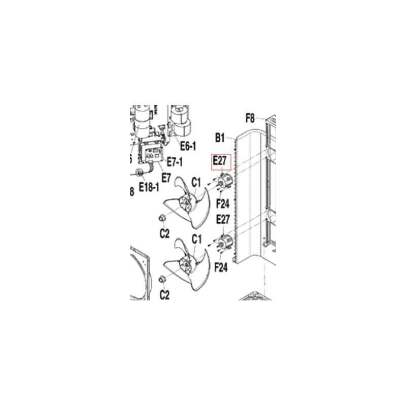 MOTEUR DE VENTIL 3P270826 1 DAIKIN Ref: 2019156