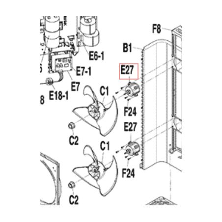 MOTEUR DE VENTIL 3P270826 1 DAIKIN Ref: 2019156