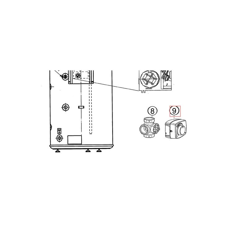 MOTEUR VANNE 3 VOIES 4SW07356 2 DAIKIN Ref: 5002760